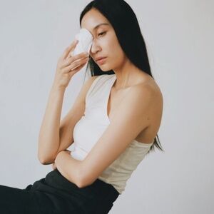 Ozma of California Zora Tank - S - Natural - NWOT